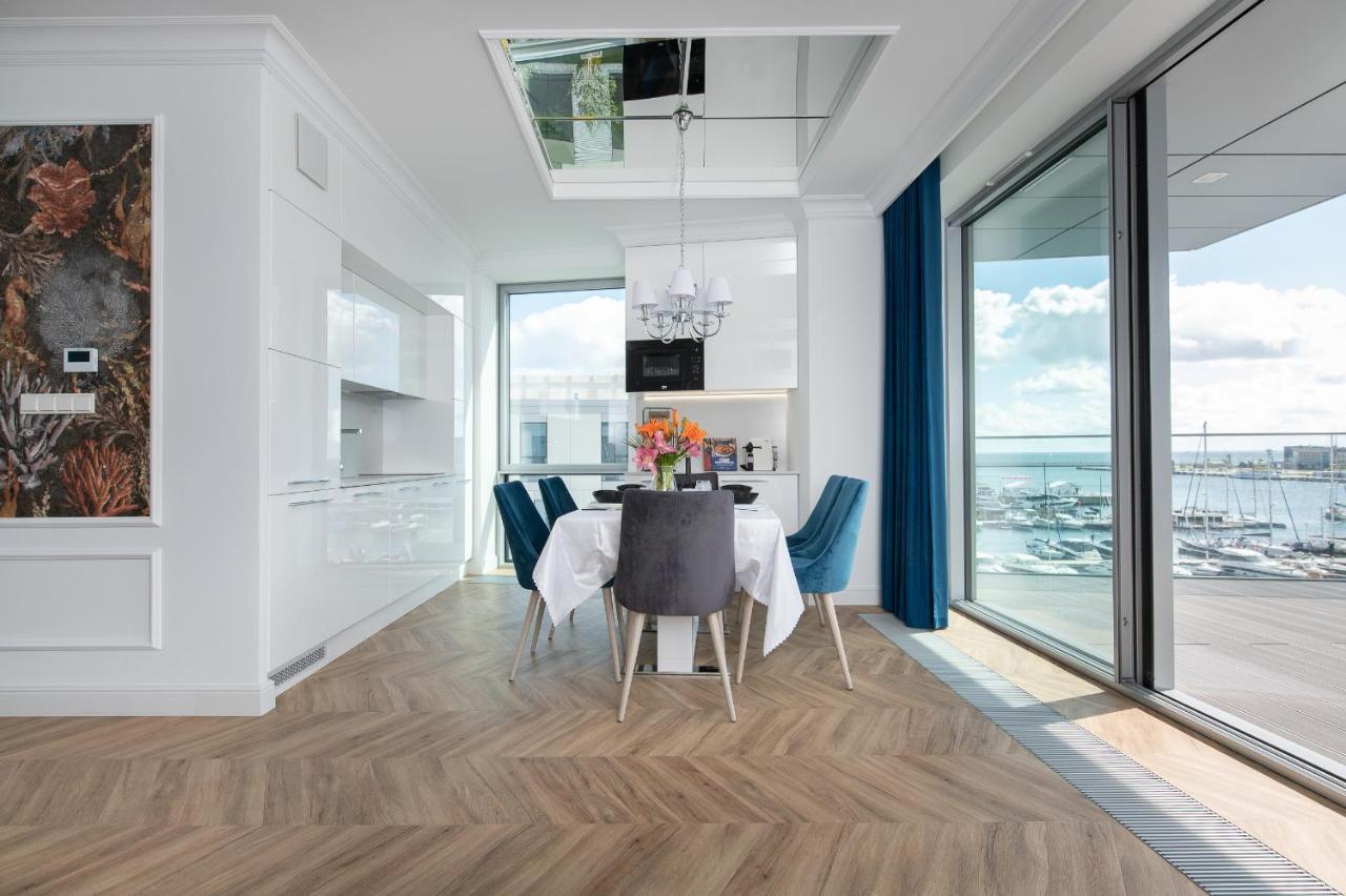 Yacht Park Premium Apartment Sea View Gdynia Bagian luar foto