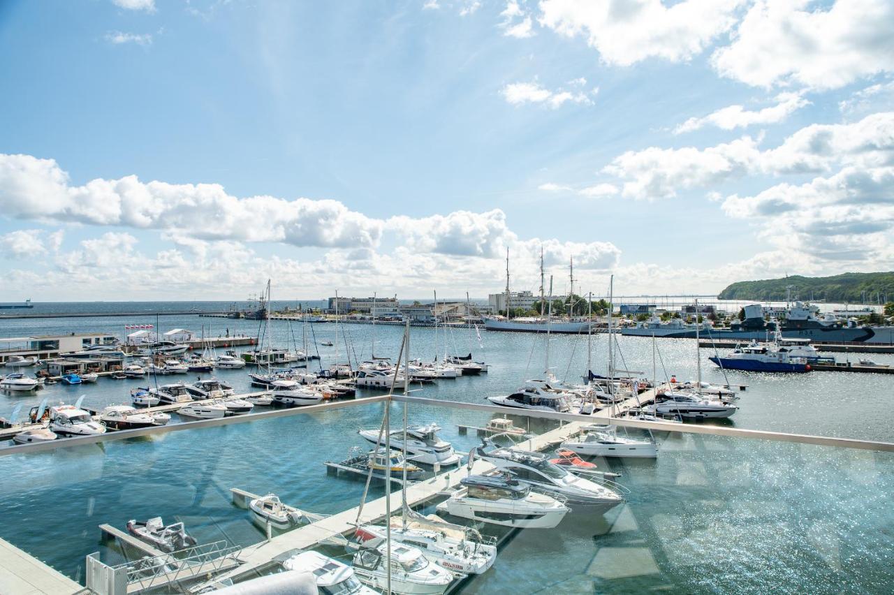 Yacht Park Premium Apartment Sea View Gdynia Bagian luar foto