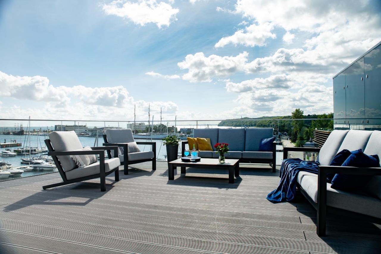 Yacht Park Premium Apartment Sea View Gdynia Bagian luar foto