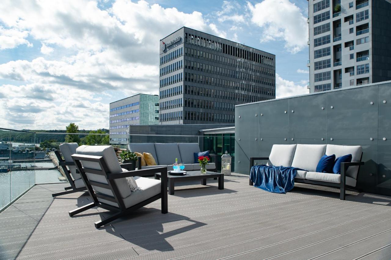 Yacht Park Premium Apartment Sea View Gdynia Bagian luar foto