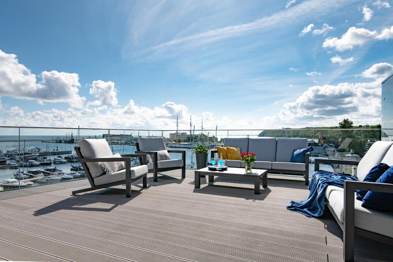 Yacht Park Premium Apartment Sea View Gdynia Bagian luar foto
